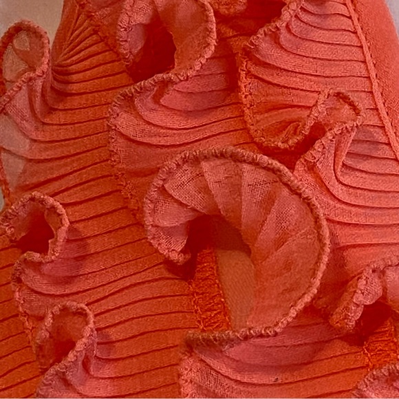 La Senza 2 Piece Sheer Coral Ruffle Chemise Sleep Set - Picture 10 of 16